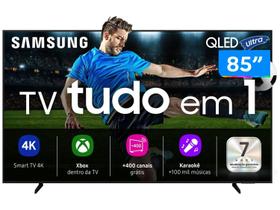 Samsung Vision AI TV 85" QLED Ultra 4K Q7F 2025, Pontos Quânticos, Processador com AI, Art Store, Alexa