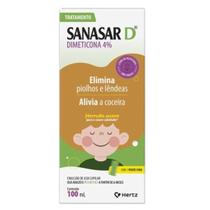 SANASAR D Emulsão Capilar 100ml para Tratamento de Piolhos e Lêndeas