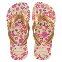 Sand.hav.kids flores bege/dourado 33/4 Sand.hav.kids flores bege/dourado 33/4