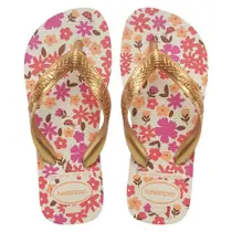 Sand.hav.kids flores bege/dourado 35/6 Sand.hav.kids flores bege/dourado 35/6