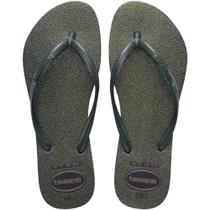 Sand.hav.slim gloss verde olive - Havaianas
