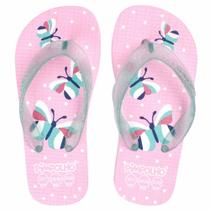 Sand Praiana Kids Rosa/Borboleta Fem Pimpolho