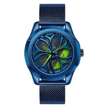 SANDA 1065 3D Relógio de Discagem de Roda Oca (Verde Azul)
