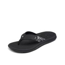 Sandal Reef Santa Ana para mulheres em material vegano preto/branco 9US Sandal Reef Santa Ana para mulheres em material vegano preto/branco 9US
