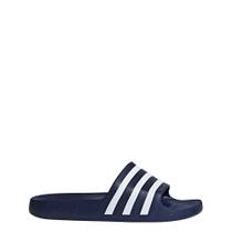Sandália adidas Adilette Aqua Slide azul escuro branca US7