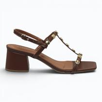 Sandália Adora Salto Bloco Médio Feminina 1287359-01 Sandália Adora Salto Bloco Médio Feminina 1287359-01
