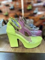 sandalia plataforma verde em Promoção no Magazine Luiza
