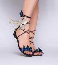 Sandália aga griff, gladiadora luxurry - Rony Shoes
