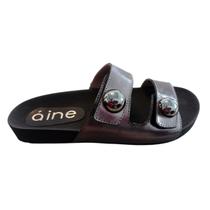 Sandalia Aine Store Rasteira Almeria Chinelo Feminino Titanio