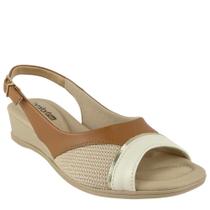 Sandalia Ajustavel Com Fivela Comfortflex Feminina Coconut