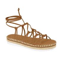 Sandália Amarração Flatform Corda Moleca Feminina 5447519