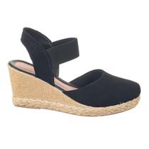 Sandália Anabela Ajuste de Elastico Casual Moda Feminina Sandália Anabela Ajuste de Elastico Casual Moda Feminina