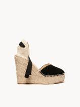 Sandália Anabela Alta Romero 12cm Preta