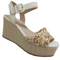 Sandália Anabela Bottero 330604 Off White Sandália Anabela Bottero 330604 Off White