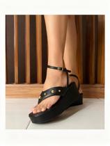 Sandália Anabela CLASSE OURO 59010