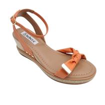 Sandália Anabela Espadrilhe Feminina Bebece T4822.283 - Tangerina - 38