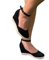 Sandália Anabela Fechada Salto Médio Sandália Anabela Fechada Salto Médio