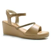 Sandália Anabela Feminina Comfortflex 24-73404 Sandália Anabela Feminina Comfortflex 24-73404