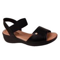 Sandália Anabela Feminina Elástico Comfort Flex 2488404