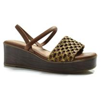Sandália Anabela Feminina Mississipi Sandália Anabela Feminina Mississipi