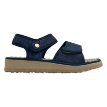 Sandália Anabela Feminina Mundo Flex Casual Confortável Ortopédico Design Moderno Fascite Plantar