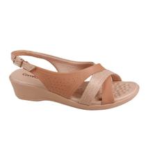 Sandália Anabela Feminina Slingback Comfort Flex 2472405