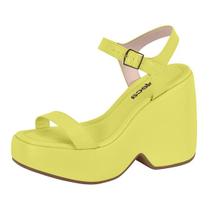 Sandália Anabela FlatForm Feminina Moleca 5473.101 Sandália Anabela FlatForm Feminina Moleca 5473.101