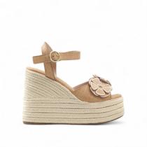 Sandália Anabela Flower Espadrille Sandália Anabela Flower Espadrille