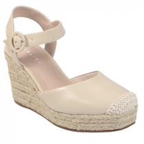 Sandália Anabela Lia Line Couro 227271476