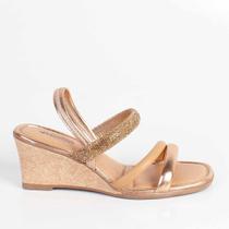 Sandália Anabela Mississipi Mb891 Rose