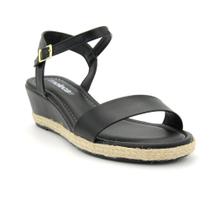 Sandália Anabela Moleca Casual Salto Baixo 5512.202 Casual Fivela Feminino Original Lançamento