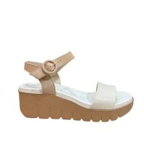 Sandália Anabela Moleca Feminina Nude Conforto 6cm Sandália Anabela Moleca Feminina Nude Conforto 6cm