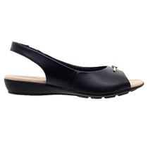 Sandália Anabela Peep Toe Modare 7127.253 Preta Sandália Anabela Peep Toe Modare 7127.253 Preta