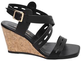 Sandália Anabela Salto Alto Plataforma 7 cm Fivela Feminina Sandália Anabela Salto Alto Plataforma 7 cm Fivela Feminina