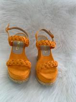 Sandália anabela salto