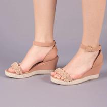 Sandália Anabela Trançada Salto Sandália Anabela Trançada Salto