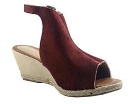 Sandália Anabele Vermelha Salto 7,5 cm Marca Siá Bella