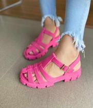 Sandália aranha rosa confort