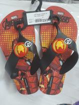 Sandalia avengers vermelho preto 33/34