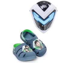 Sandália Babuch Max Steel Com Máscara Grendene 22640