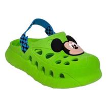 Sandália Babuche Disney Magic Azul Mickey Verde Sandália Babuche Disney Magic Azul Mickey Verde