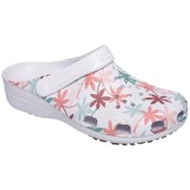 Sandalia Babuche Estampa Flor Soft Mania Antiderrapante com Tira