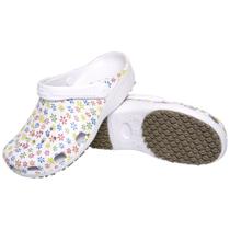 Sandalia Babuche Estampada Flor Soft Mania Antiderrapante com Tira Sandalia Babuche Estampada Flor Soft Mania Antiderrapante com Tira