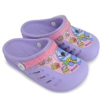 Sandalia Babuche Grendene Kids Feminina Stitch Lilas