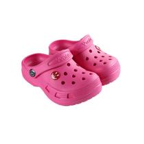 Sandalia babuche infantil eva super leve yvate rosa pink -