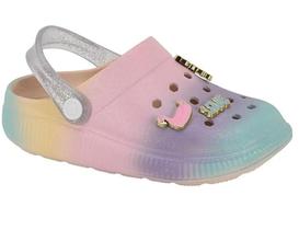 Sandália Babuche Infantil Feminina Molekinha 2591408 - Clog com Efeito Degradê e Glitter Sandália Babuche Infantil Feminina Molekinha 2591408 - Clog com Efeito Degradê e Glitter