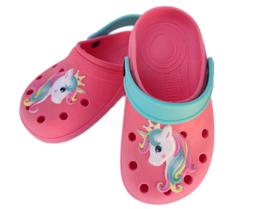 Sandalia Babuche Infantil Feminina Unicornio Menina leve e Confortavel