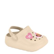 Sandália Babuche Infantil Menina Detalhes Molekinha 2749.102 - Creme - 23/24 Sandália Babuche Infantil Menina Detalhes Molekinha 2749.102 - Creme - 23/24