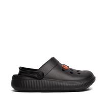 Sandália Babuche Infantil Molekinho Pins Decorativos Preto