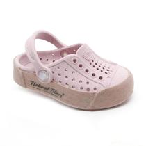 Sandália Babuche Infantil Plugt Menina Fibra Natural Rosa
